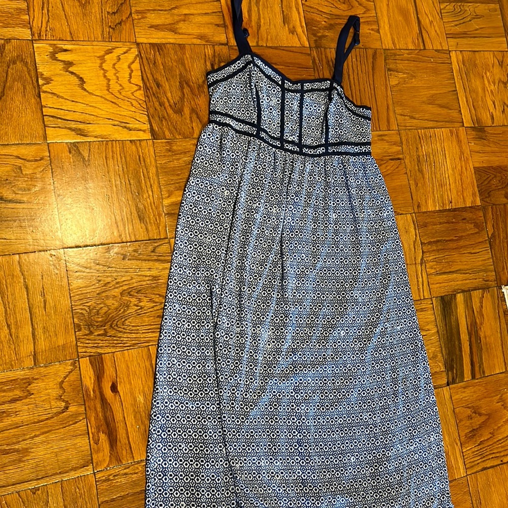 torrid Blue and White Printed Maxi Dress